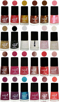 

Fabia Nail Polish (M91) multicolors(Pack of 24)