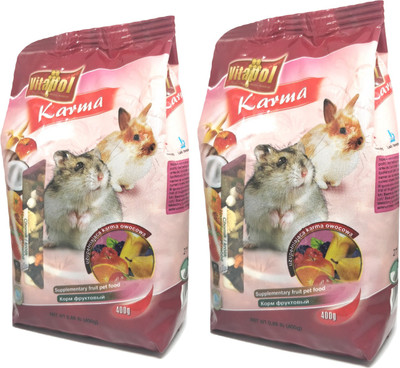 

Vitapol Small Animals Food Fruit 400 g Dry Rabbit Food(Pack of 2)
