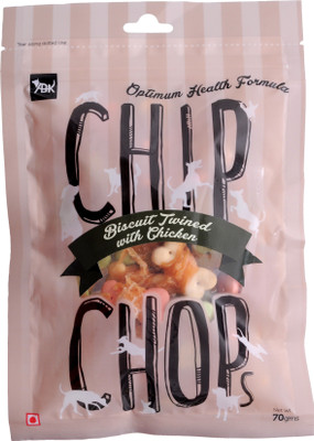 

Chip Chop Biscuit Twined with Chicken Dog Treat(70 g, Pack of 4)