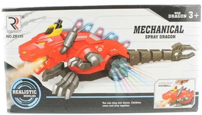 

durgaenterprises Pop Spray Dinosaur Function Electric Toy with Music Electronic Robot Pet(Multicolor)