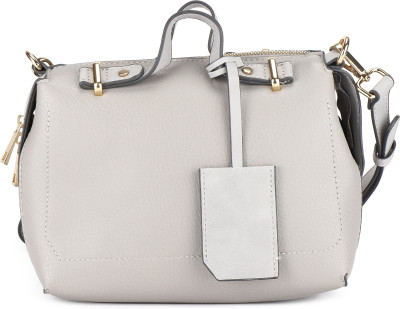 

Accessorize Women Casual Grey Genuine Leather Sling Bag