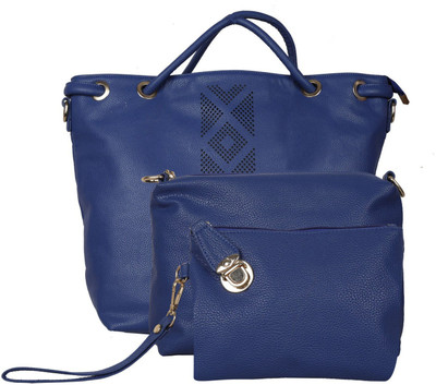 

ENQLOZ Women Casual Blue PU Hobo
