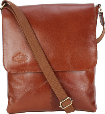 

Cosmo London Men & Women Formal, Casual Tan Genuine Leather Sling Bag