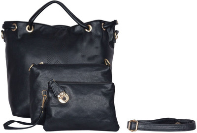 

ENQLOZ Women Casual Black PU Hobo