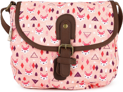 

People Women Casual Multicolor Canvas Sling Bag