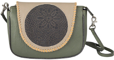 

TRYSCO Girls Casual Multicolor Genuine Leather Sling Bag