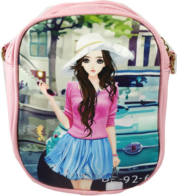 

SB Girls Casual Pink PU Sling Bag