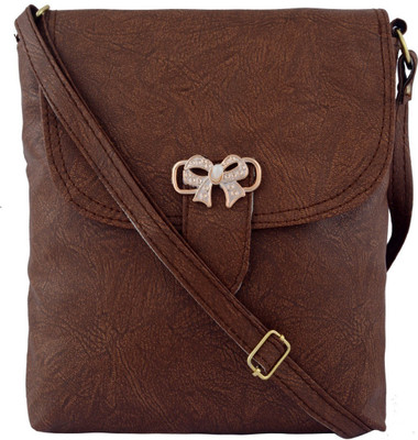 

VISHESH COLLECTIONS Women Evening/Party, Casual Tan PU Sling Bag