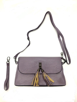 

Ollee Women Evening/Party, Casual Purple PU Sling Bag