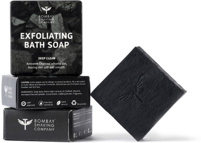 

Bombay Shaving Company Activated Charcoal Deep Cleansing Bath Soap, 100g (Pack of 3)(300 g, Pack of 3)