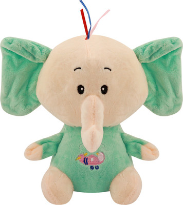 

Miss & Chief Cute Sitting Ganesha Elephant Plush | Stuffed Toy For Toodlers - 21 cm(SeaGreen)