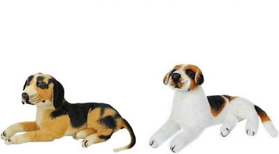

soniya Enterprises Dog - 30 cm(Black, White)