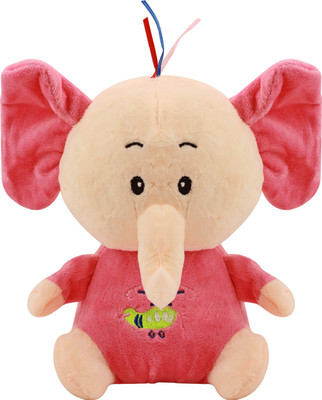 

Miss & Chief Cute Sitting Ganesha Elephant Plush | Stuffed Toy For Toodlers - Green Colour - 21 cm(Pink)