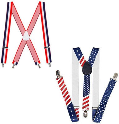 

One Point Collections Y- Back Suspenders for Men, Boys, Girls, Women(Multicolor)