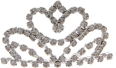 

Anuradha Art Jewellery Crown(Silver, White, Pack of 1)