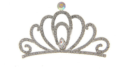 

Anuradha Art Jewellery Crown(Silver, White, Pack of 1)