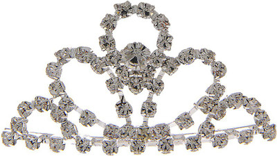 

Anuradha Art Jewellery Crown(Silver, White, Pack of 1)
