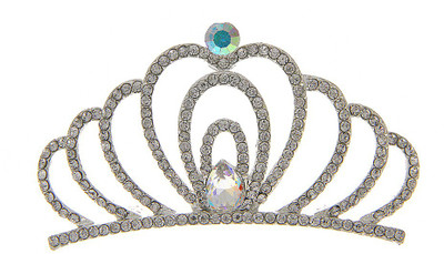 

Anuradha Art Jewellery Crown(Silver, White, Pack of 1)