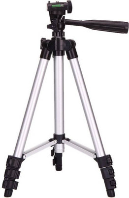 

Spring jump 3110 Tripod for mobile and camera Tripod Kit(Silver, Supports Up to 1500 g)