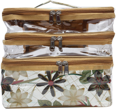 

DIVYANA Foldable Water Resistant Multipurpose Pouch Makeup Bag Toiletries Bag Cosmetic Kit Pouch Utility Bag (Multicolour) Makeup, Jewellery, Cosmetic, Multipurpose, Travelling, Organiser, Accessories, Kit, Vanity Bag Vanity Box(Multicolor)