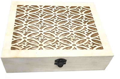 

Oasis Wooden Decorative Gift Box Jewellery, Makeup, chocolate Vanity Box(Beige)