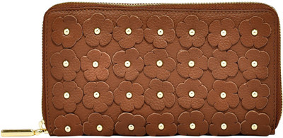 

Eske Women Brown Genuine Leather Wallet(6 Card Slots), Cognac