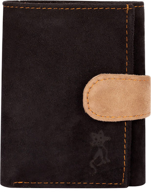 

de meow Men Brown Genuine Leather Wallet(7 Card Slots)