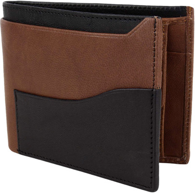 

Helizest Men Black Genuine Leather Wallet(6 Card Slots)
