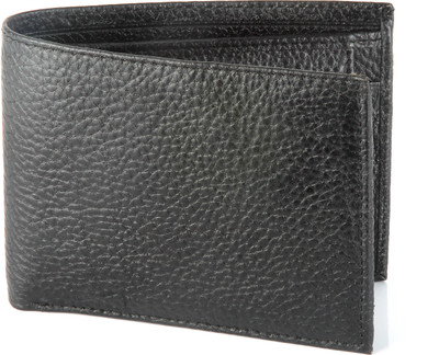 

Umda Men Black Genuine Leather Wallet(8 Card Slots)