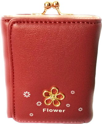 

Fynest First Women Maroon Artificial Leather Wallet(5 Card Slots)