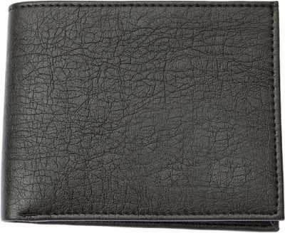 

Macberry Men Black Artificial Leather Wallet(8 Card Slots)