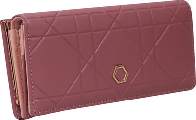 

Quickk Women Pink Artificial Leather Wrist Wallet(5 Card Slots), Dark pink