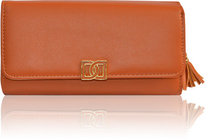 

Minaar Women Tan Artificial Leather Wrist Wallet(5 Card Slots)