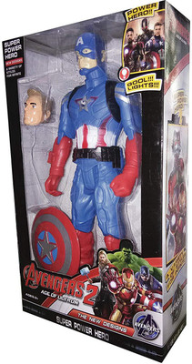 

RGB GROUP Avengers Age of Ultron - Captain America 7.5 inch Action Figure for Kids Age 3=(Multicolor)