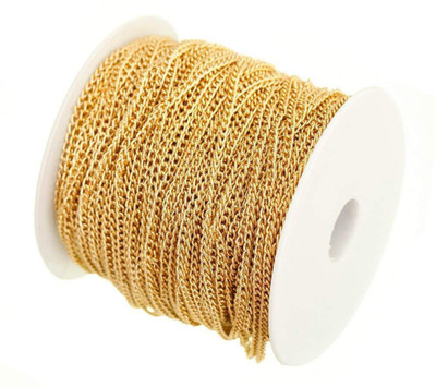 

Kwizy 5 Meter Metal Link chain for Craft and Jewellery Making/ crafts/ keychains/bags