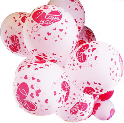 

Jamboree Solid premium quality i love you balloon, valentine balloons,pure natural latex balloon Balloon(Multicolor, Pack of 1)