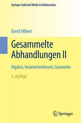Gesammelte Abhandlungen II(German, Paperback, Hilbert David)