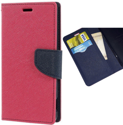 SOK3 Flip Cover for SAMSUNG GALAXY J4(Pink, Shock Proof)