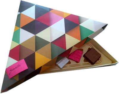 

Swankit's Triangular Shape 9 Cavities AssortedChocolate Box Crackles(90 g)