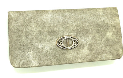 

M.Crownwill Casual Grey Clutch