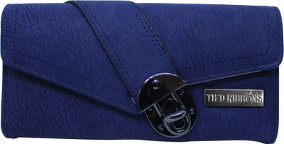 

Tied Ribbons Casual, Party Blue Clutch