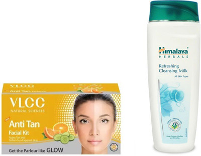 

Himalaya Refreshing Cleansing Milk, Anti Tan Facial Kit(Set of 2)