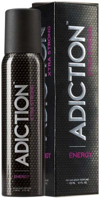 

addiction Adicition Xtra Strong Energy Deodorant Perfume Body Spray - For Men(122 ml)