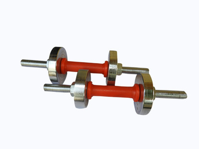 Royal 1.5 kg 4 Silver Plates with 2 pc 14 inch ROD Adjustable Dumbbell(7 kg)