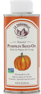 

La Tourangelle Toasted Pumpkin Seed Oil, 8.45 fl oz (250 ml) Vegetable Oil Can(250 ml)