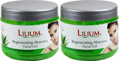 

Lilium Herbal Aloevera Facial Gel Pack of 2(200 ml)