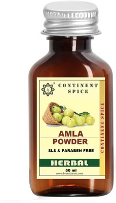 

Continent Spice Organic AMLA Powder, graying of Hair, treats dandruff, Hair Texture, Hair loss(50 ml)