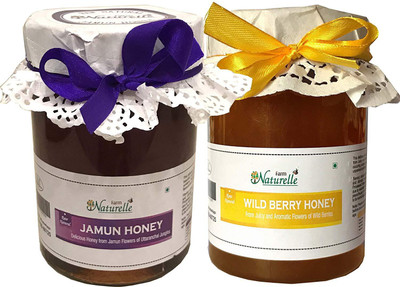 

Farm Naturelle Pure Raw Jamun and Wild Berry Forest Honey (815g) - Pack of 2(1630 g, Pack of 2)