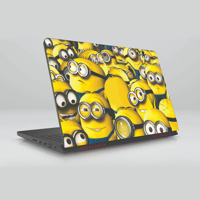 

Gifty Ads PVC Coated Laptop Skin Vinyl Stickers || Minions Cartoon Skin Sticker || Compatible with All Laptops (15.6 x 11.6 inches) Vinyl Laptop Decal 15.6