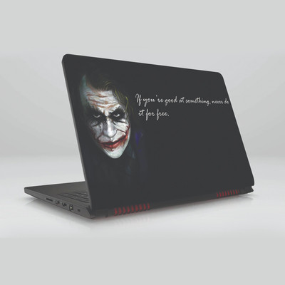 

Gifty Ads PVC Coated Laptop Skin Vinyl Stickers for 15.6 Inch Laptop || Joker Skin Sticker || Compatible with All Laptops (15.6 x 11.6 inches) Vinyl Laptop Decal 15.6